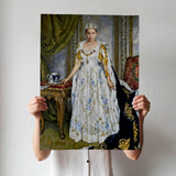 Royal Floral Queen Renaissance Portrait - Human Portrait - Female - Furr and Family
