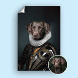 Royal Knight Custom Pet Portrait - 1 Pet - Furr and Family