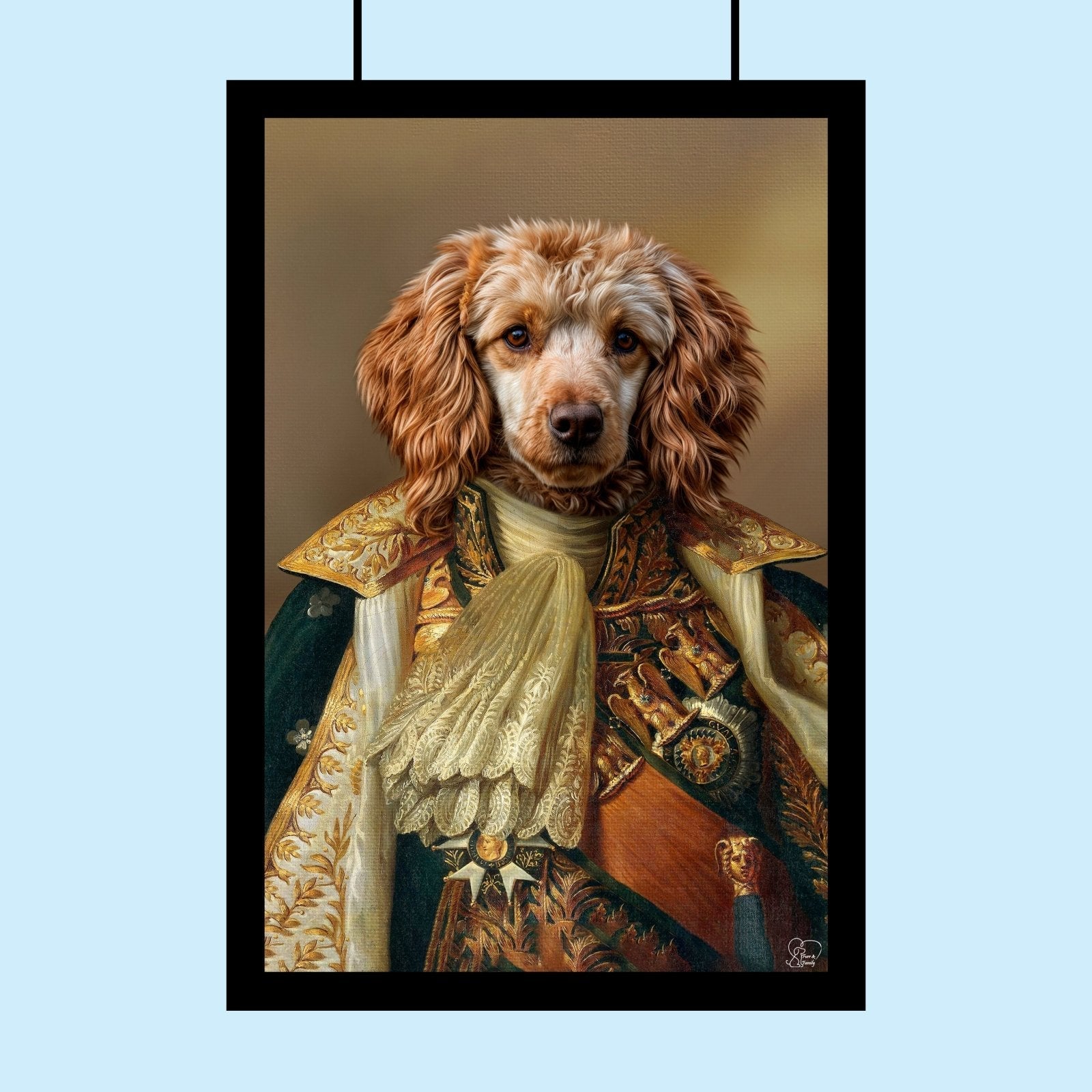 Royal Majesty Pet Portrait – Custom Pet Canvas | Furr and Family - 1 Pet - Furr and Family