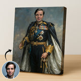 Royal Navy Officer Portrait – Classic British Military Human Portrait - Human Portrait - Male - Furr and Family