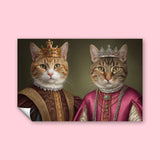 Royal Pair - Custom Pet Portrait - 2 Pets - Furr and Family