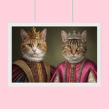 Royal Pair - Custom Pet Portrait - 2 Pets - Furr and Family