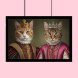 Royal Pair - Custom Pet Portrait - 2 Pets - Furr and Family