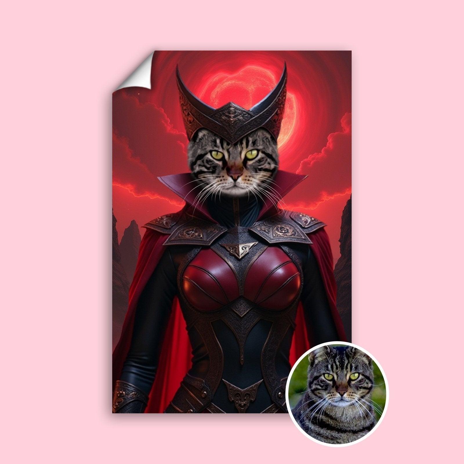 Scarlet Witch - Custom Pet Portrait - 1 Pet - Furr and Family