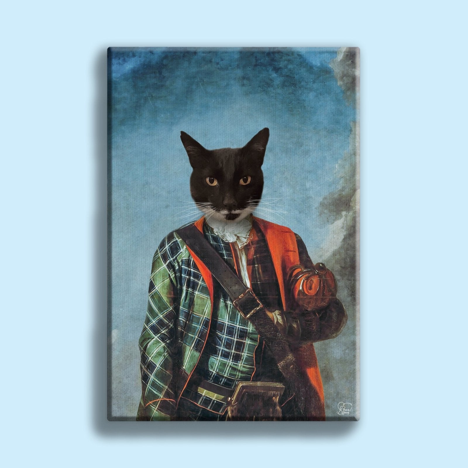 Scottish Pet Man - Custom Pet Portrait - 1 Pet - Furr and Family