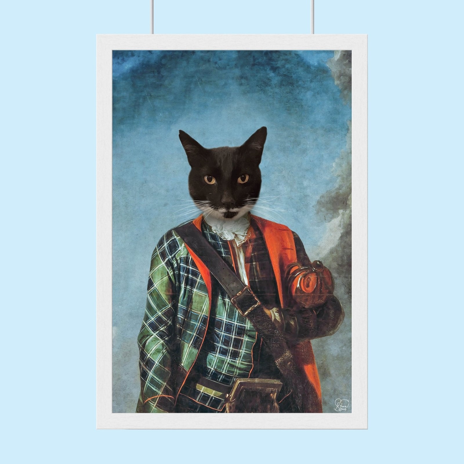 Scottish Pet Man - Custom Pet Portrait - 1 Pet - Furr and Family