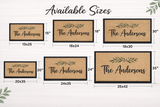 Personalized Doormat with Family Name – Custom Welcome Mat for Home Design 4