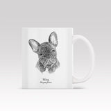 Sketch Portrait Art - Custom Mug - 1 Pet - Furr and Family
