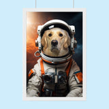 Space Astronaut Pet Portrait – Custom Pet Portrait - 1 Pet - Furr and Family