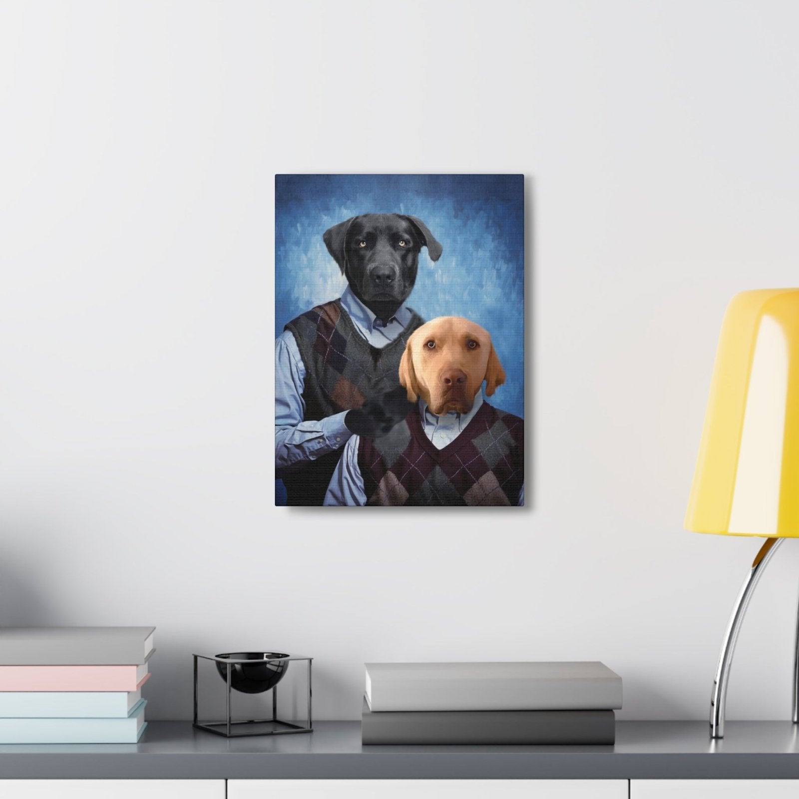 Step Brothers - Custom Pet Portrait | Custom Pet Canvas - 2 Pets - Furr and Family