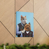 Step Brothers - Custom Pet Portrait | Custom Pet Canvas - 2 Pets - Furr and Family