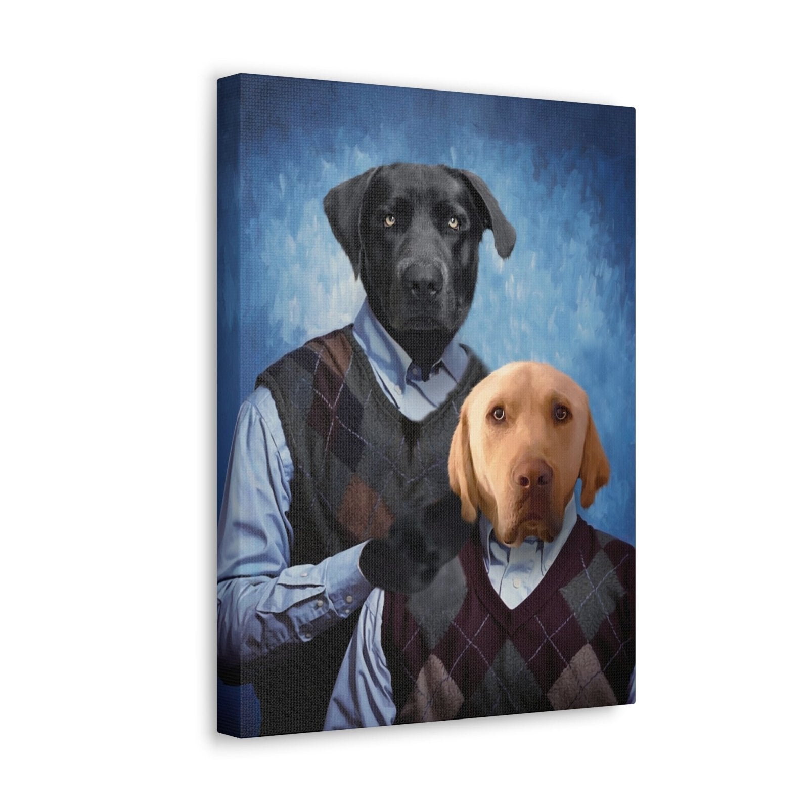 Step Brothers - Custom Pet Portrait | Custom Pet Canvas - 2 Pets - Furr and Family
