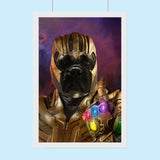 Thanos - Inspired Pet Portrait – Custom Avengers Pet Art - 1 Pet - Furr and Family