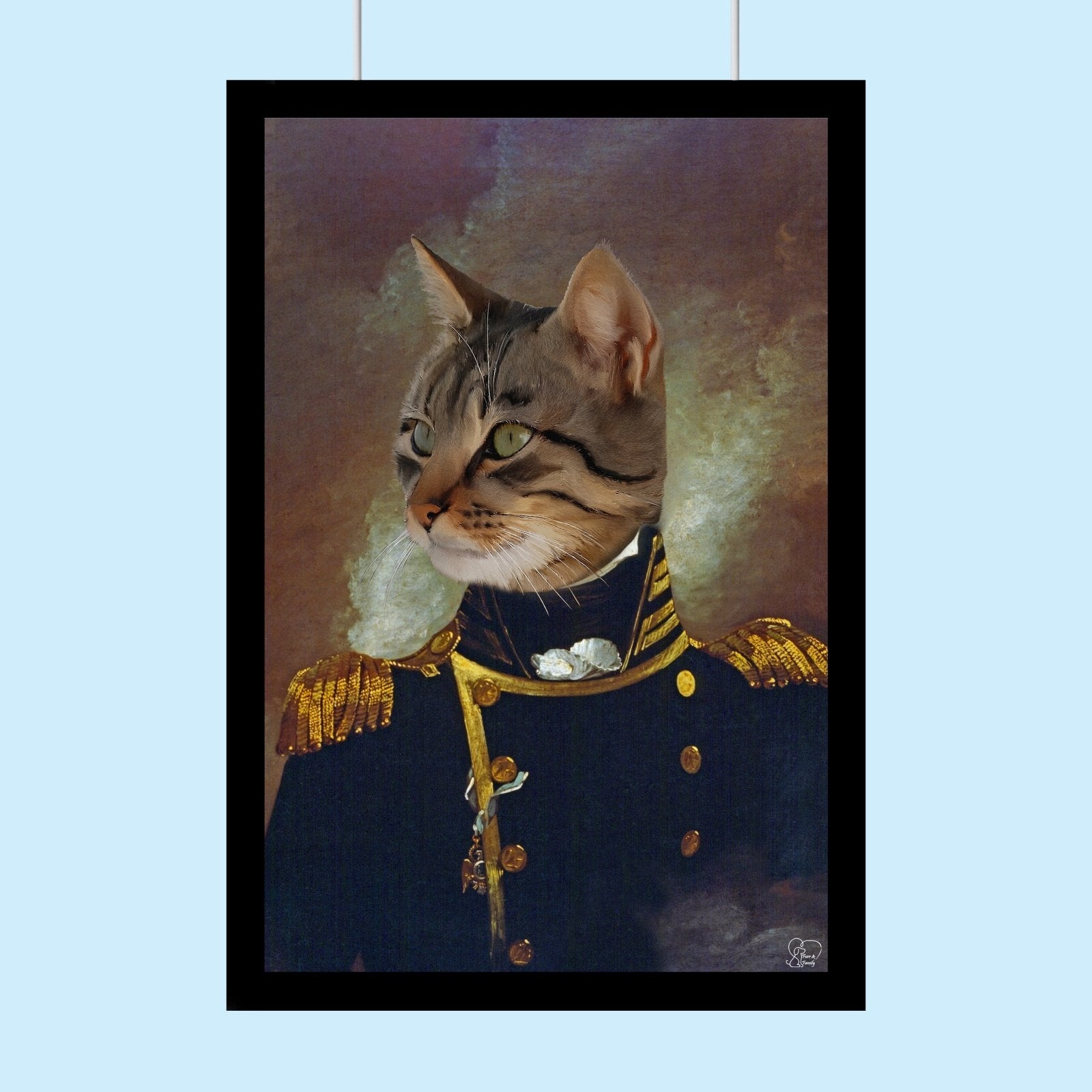 The Admiral - Custom Pet Portrait - 1 Pet - Furr and Family