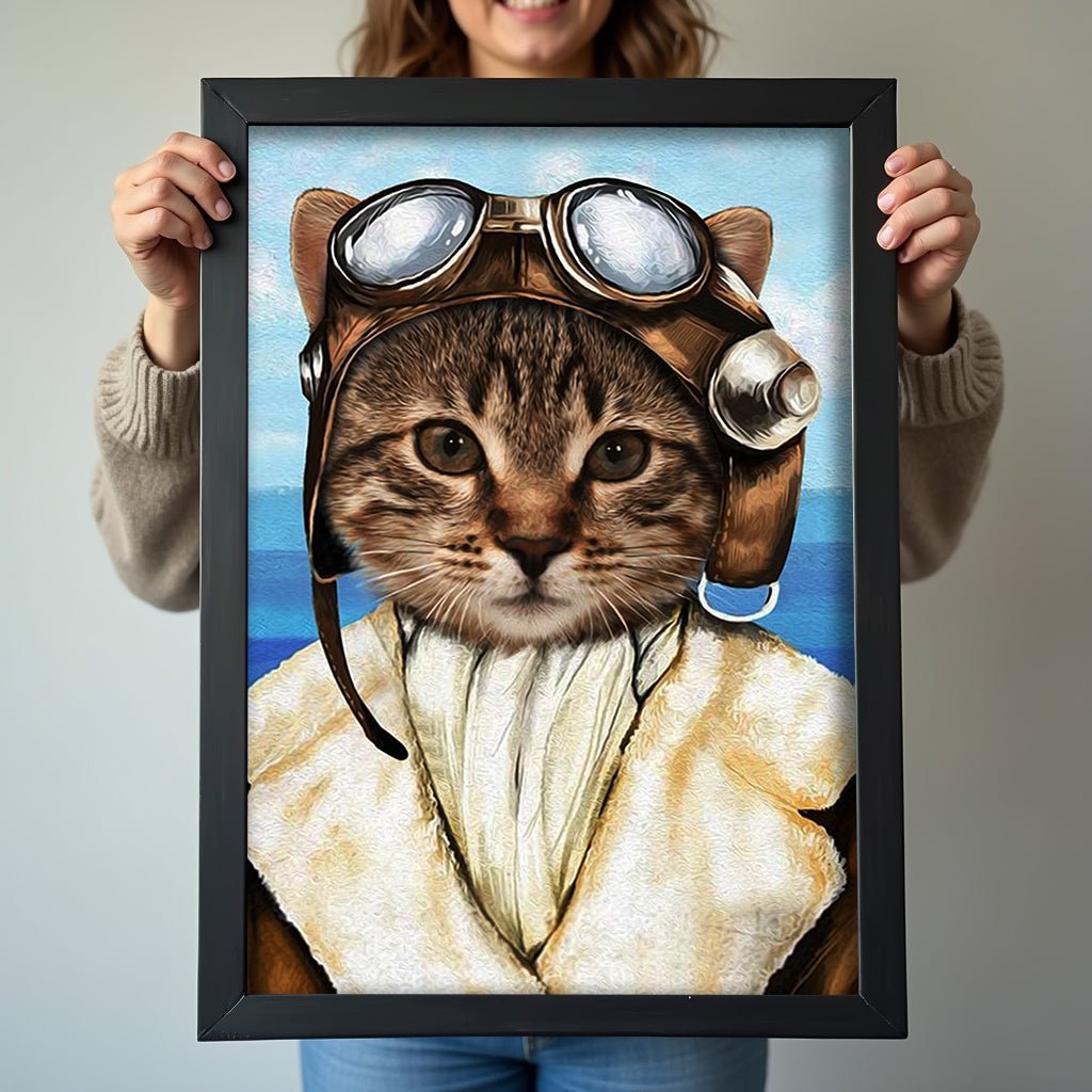 The Aviator - Custom Pet Portrait - 1 Pet - Furr and Family