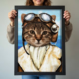 The Aviator - Custom Pet Portrait - 1 Pet - Furr and Family