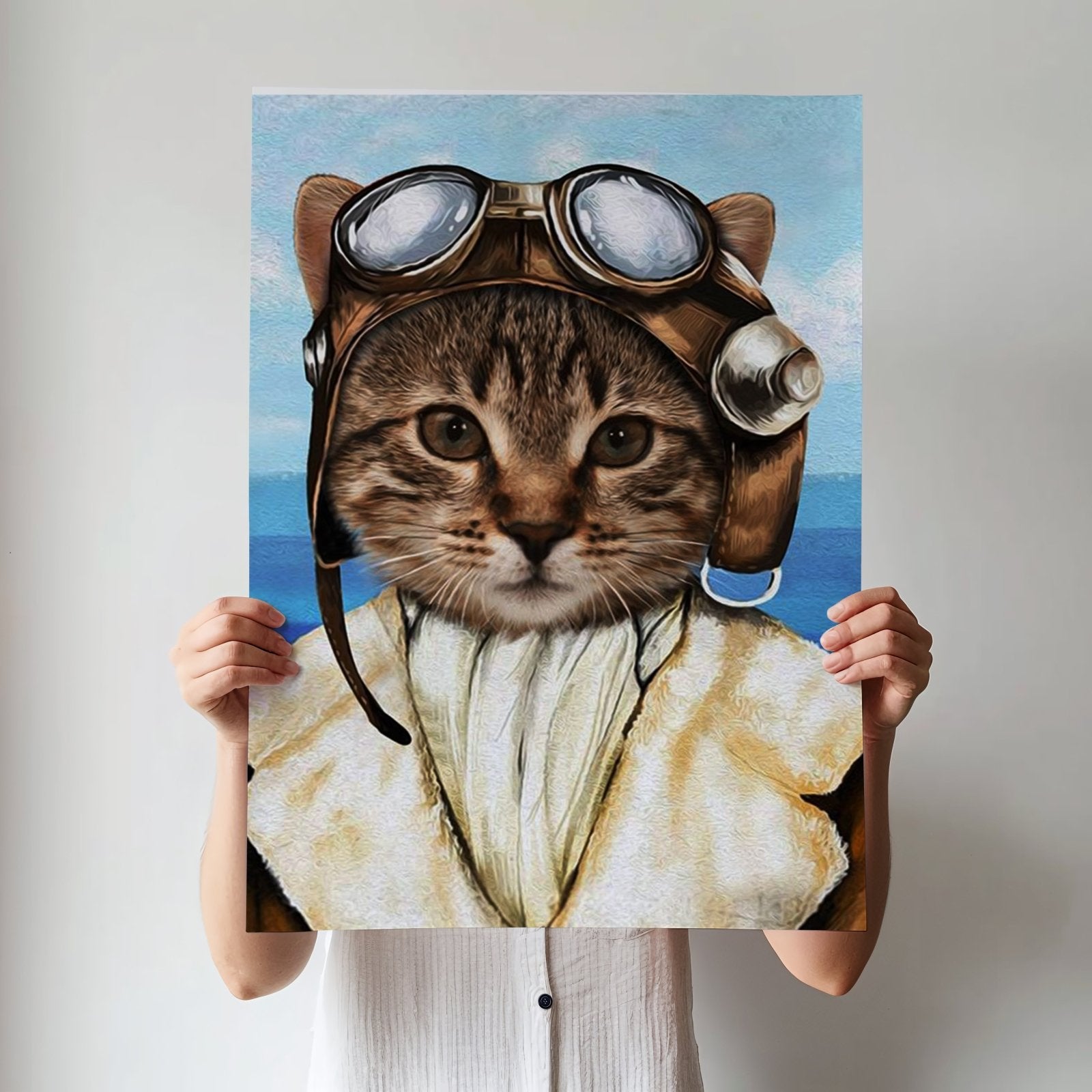 The Aviator - Custom Pet Portrait - 1 Pet - Furr and Family