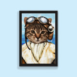 The Aviator - Custom Pet Portrait - 1 Pet - Furr and Family