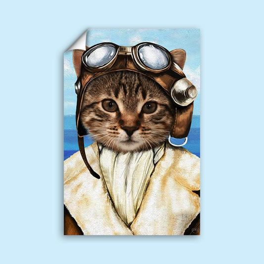 The Aviator - Custom Pet Portrait - 1 Pet - Furr and Family