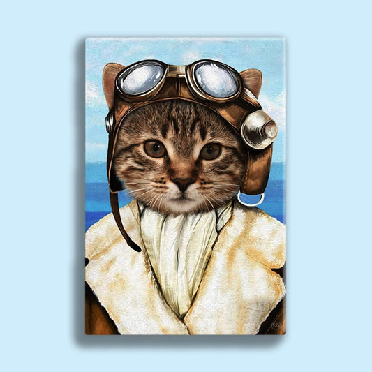 The Aviator - Custom Pet Portrait - 1 Pet - Furr and Family
