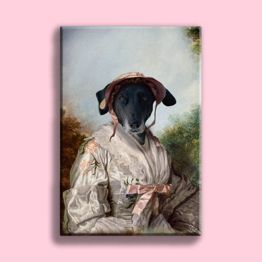 The Cherry Lady Pet - Custom Pet Portrait - 1 Pet - Furr and Family