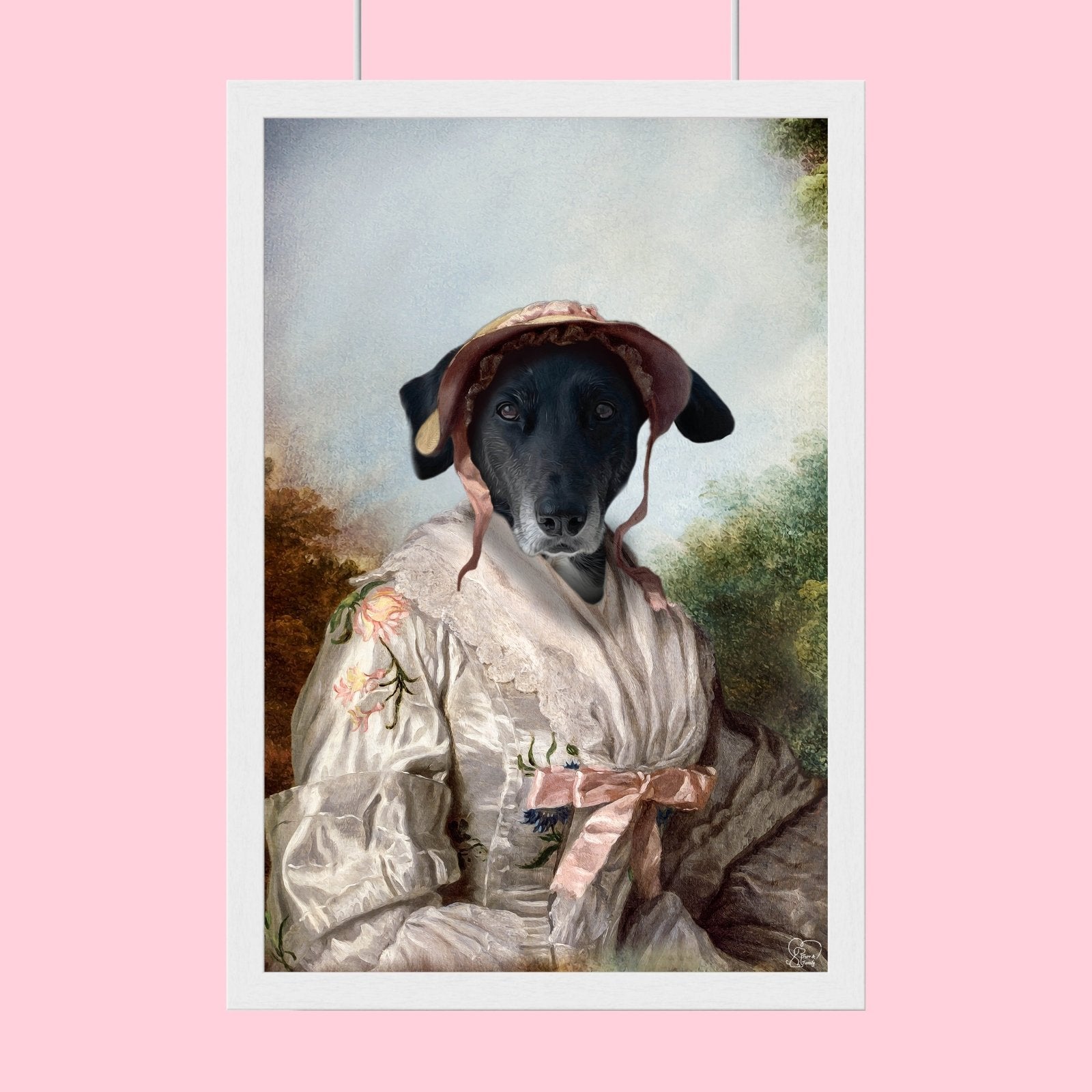 The Cherry Lady Pet - Custom Pet Portrait - 1 Pet - Furr and Family