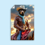 The Cowboy - Custom Pet Portrait - 1 Pet - Furr and Family