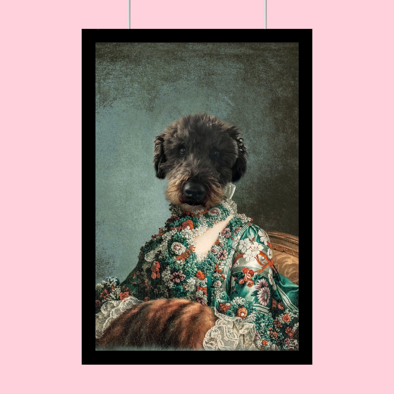 The Elegant Pet Queen - Custom Pet Portrait - 1 Pet - Furr and Family