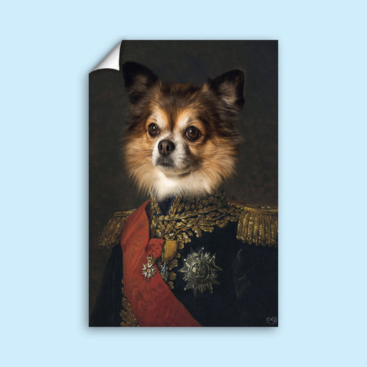 The Elite Marshal - Custom Pet Portrait - 1 Pet - Furr and Family