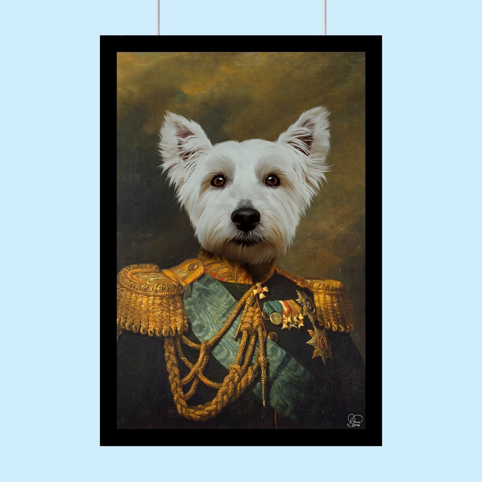 The General - Custom Pet Portrait - 1 Pet - Furr and Family