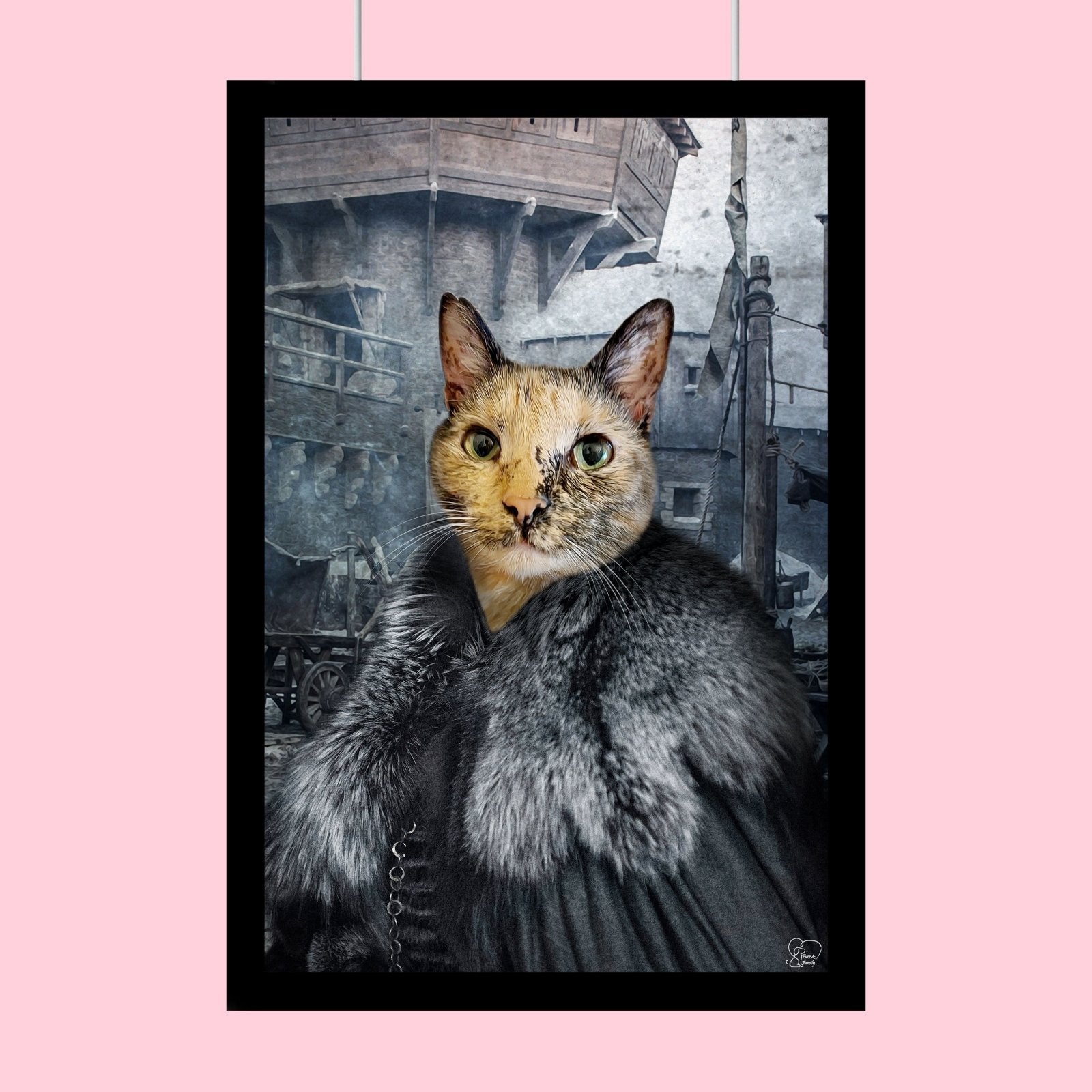 The Lady Warrior - Custom Pet Portrait - 1 Pet - Furr and Family