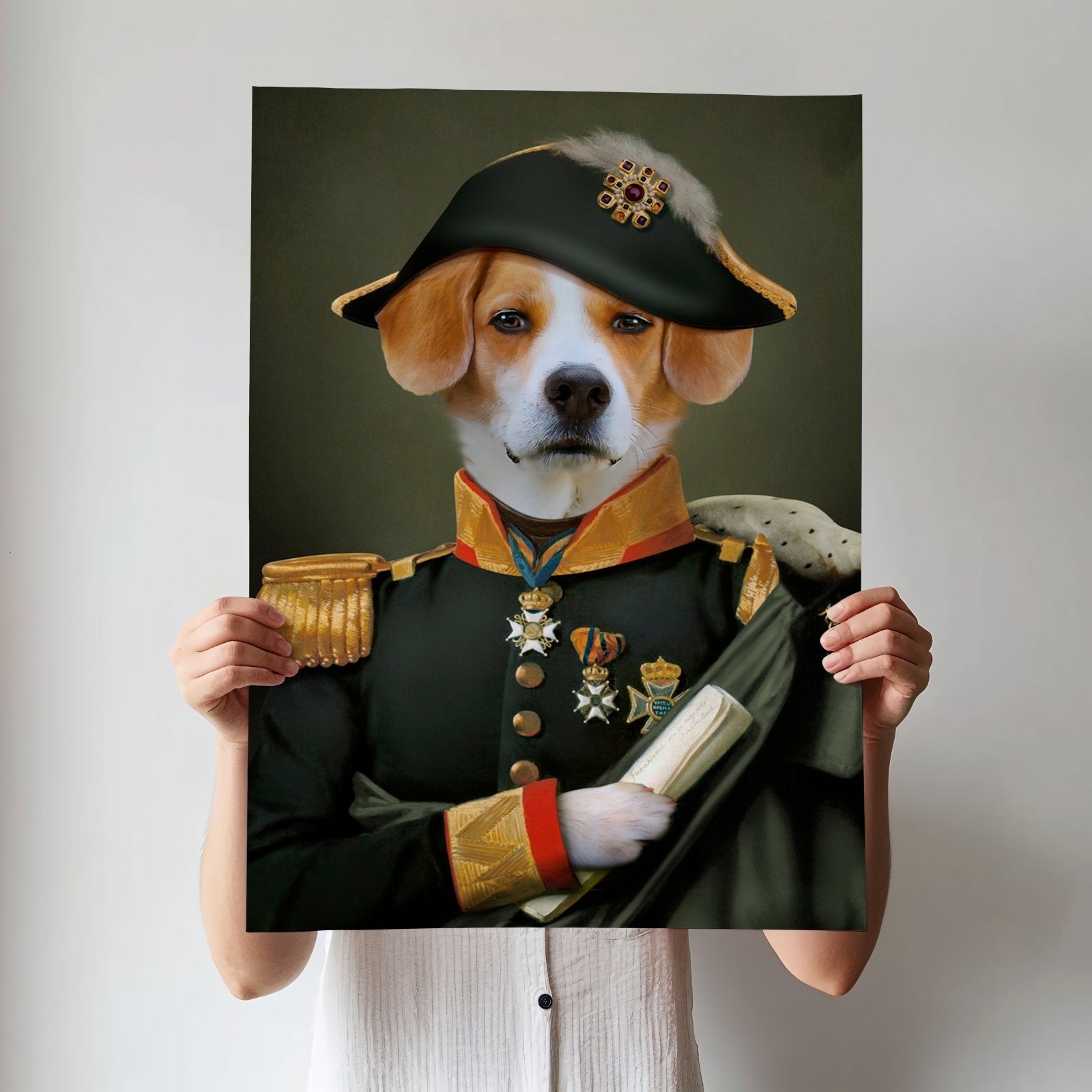 The Loyal General - Custom Pet Portrait - 1 Pet - Furr and Family