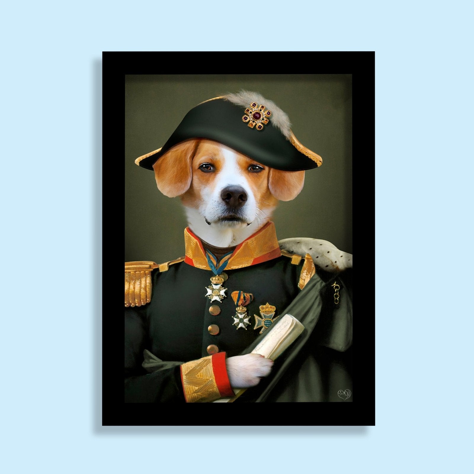 The Loyal General - Custom Pet Portrait - 1 Pet - Furr and Family