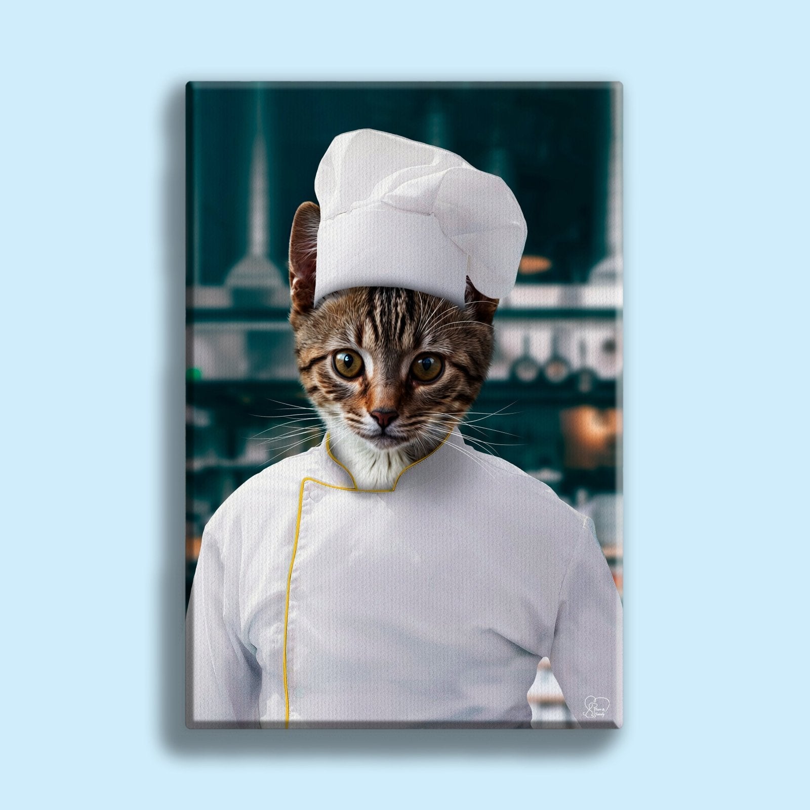 The Master Chef Custom Pet Portrait - 1 Pet - Furr and Family