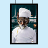 The Master Chef Custom Pet Portrait - 1 Pet - Furr and Family