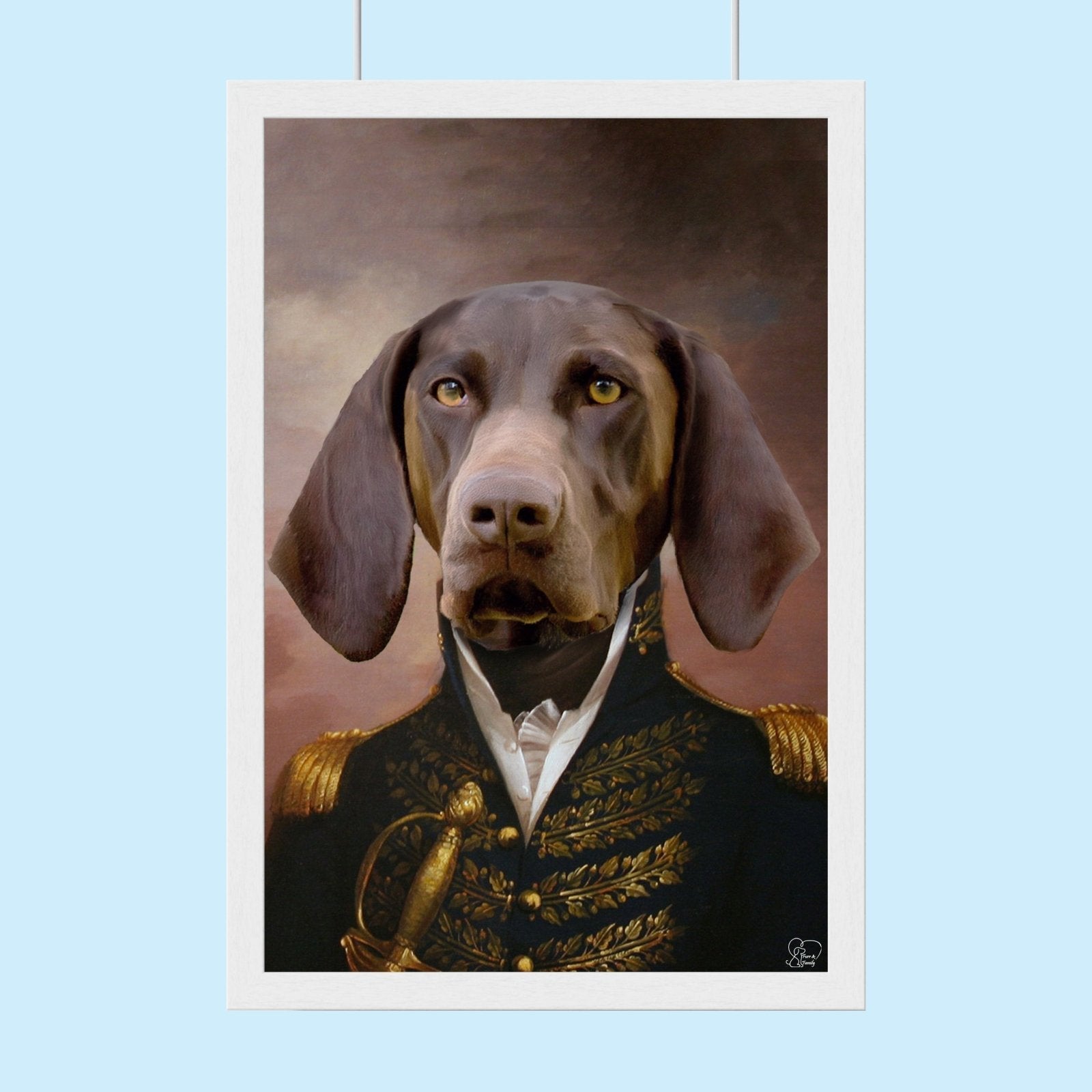 The Military General - Custom Pet Portrait - 1 Pet - Furr and Family
