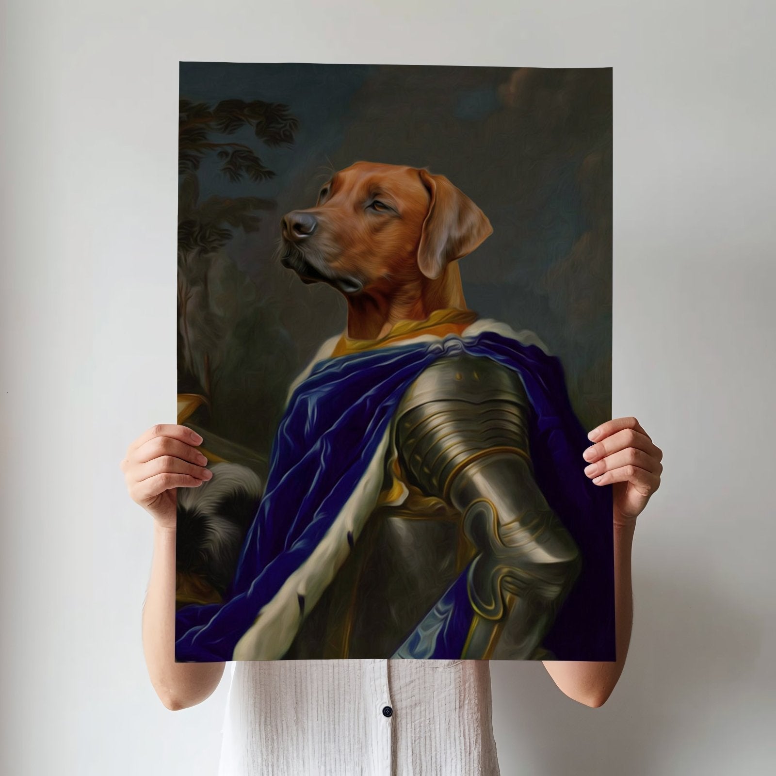 The Noble Knight - Custom Pet Portrait - 1 Pet - Furr and Family
