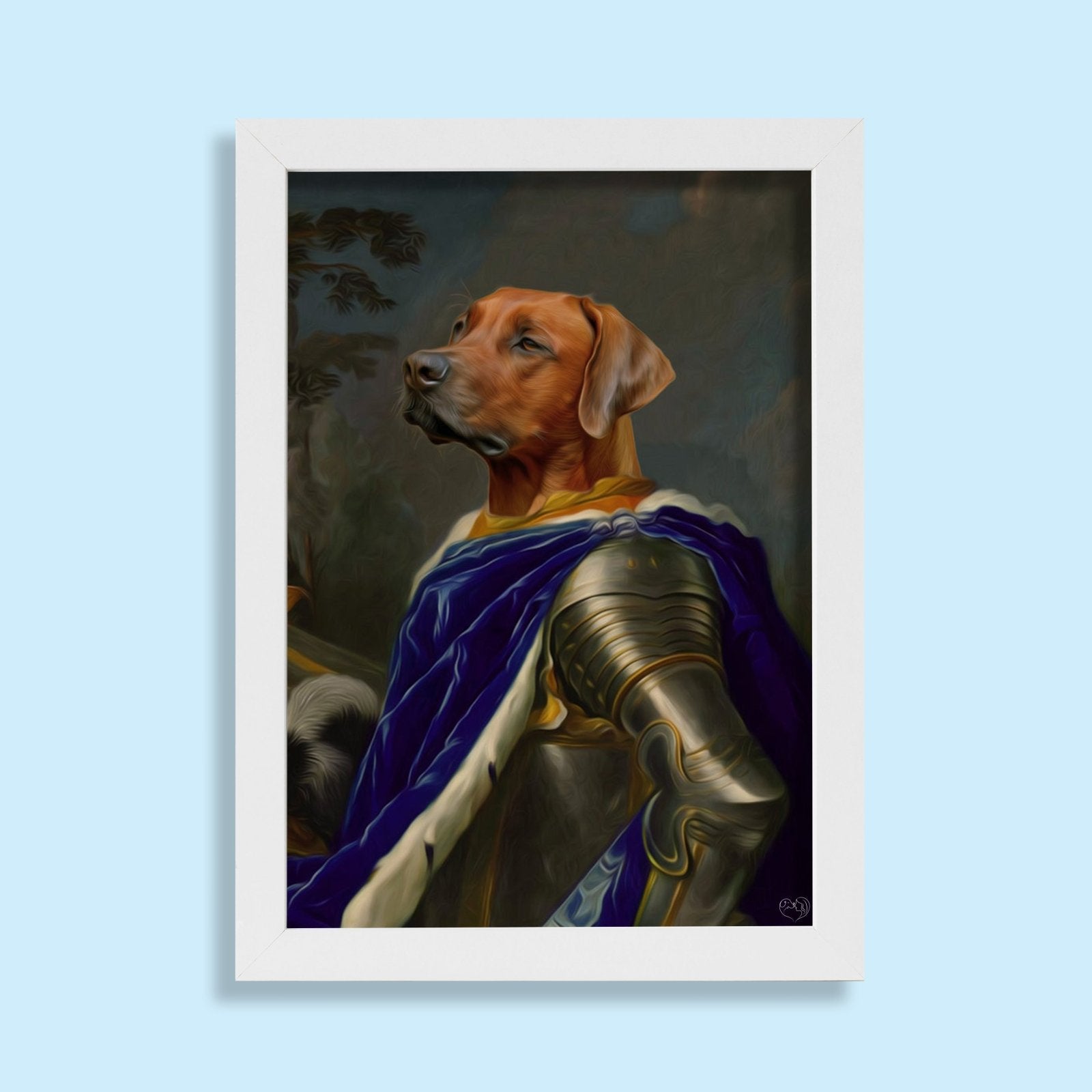 The Noble Knight - Custom Pet Portrait - 1 Pet - Furr and Family