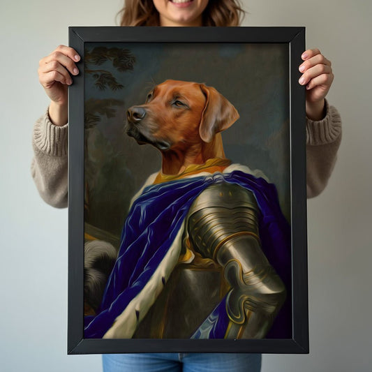 The Noble Knight - Custom Pet Portrait - 1 Pet - Furr and Family