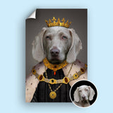 The Pawfect King - Custom Pet Portrait - 1 Pet - Furr and Family