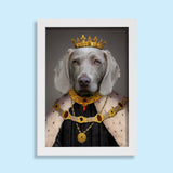 The Pawfect King - Custom Pet Portrait - 1 Pet - Furr and Family