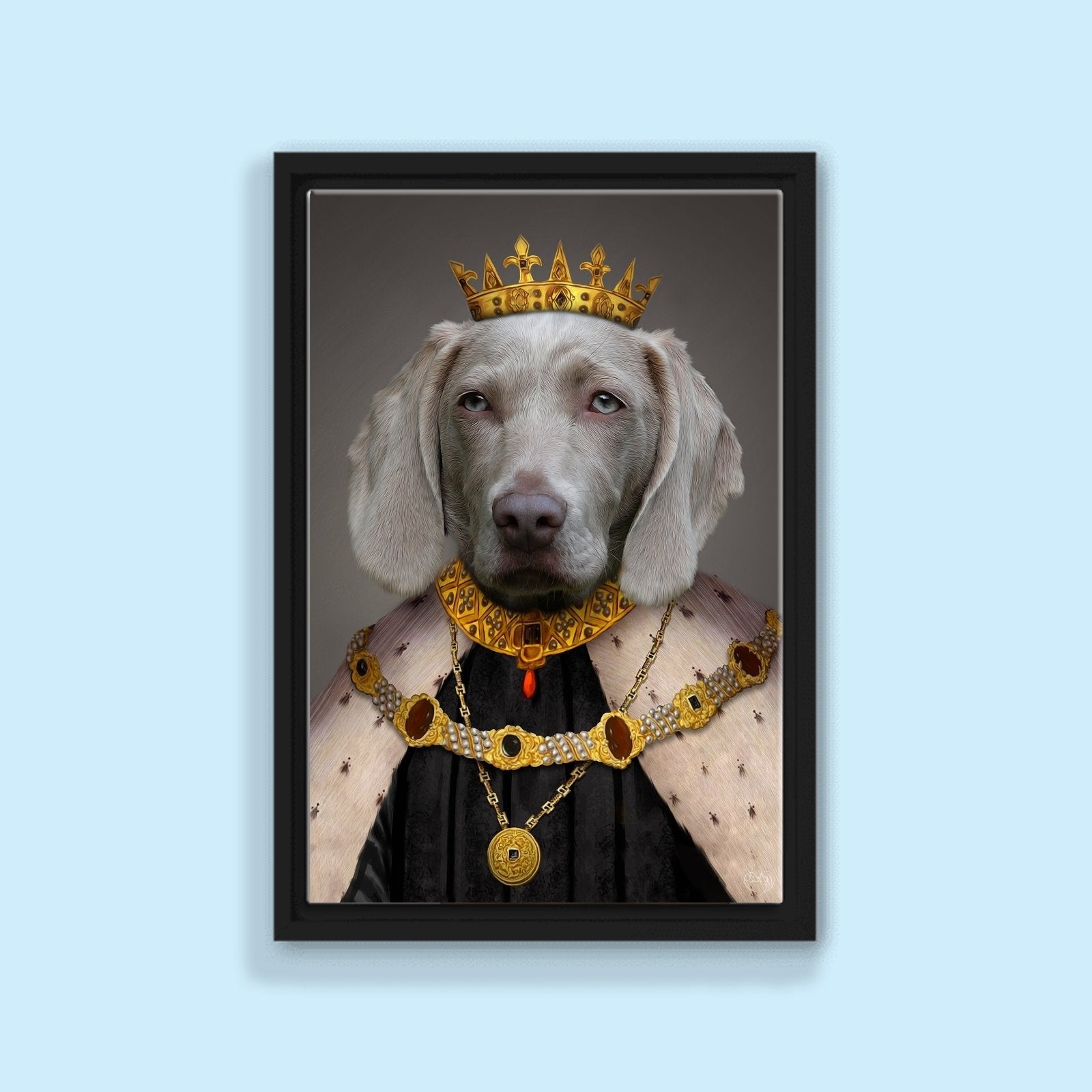 The Pawfect King - Custom Pet Portrait - 1 Pet - Furr and Family