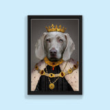 The Pawfect King - Custom Pet Portrait - 1 Pet - Furr and Family