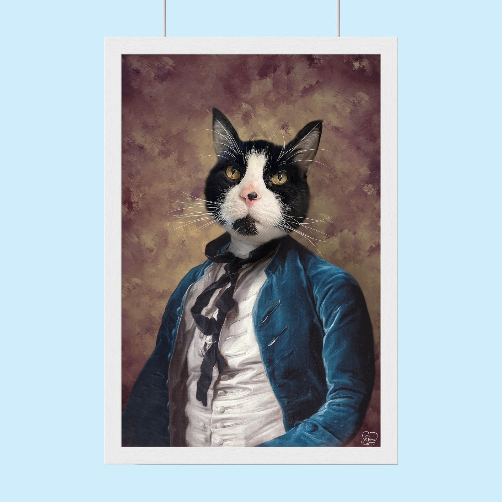 The Pet Aristopooch - Custom Pet Portrait - 1 Pet - Furr and Family