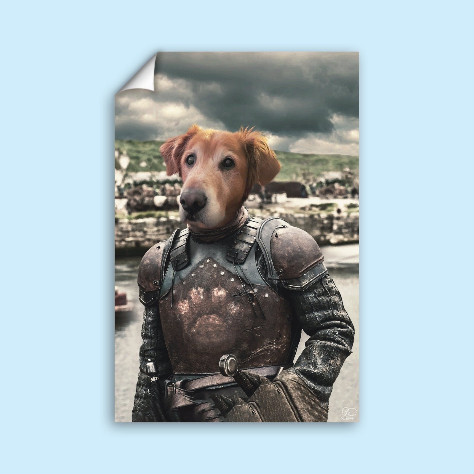 The Pet Ragnar Loth Bark - Custom Pet Portrait - 1 Pet - Furr and Family