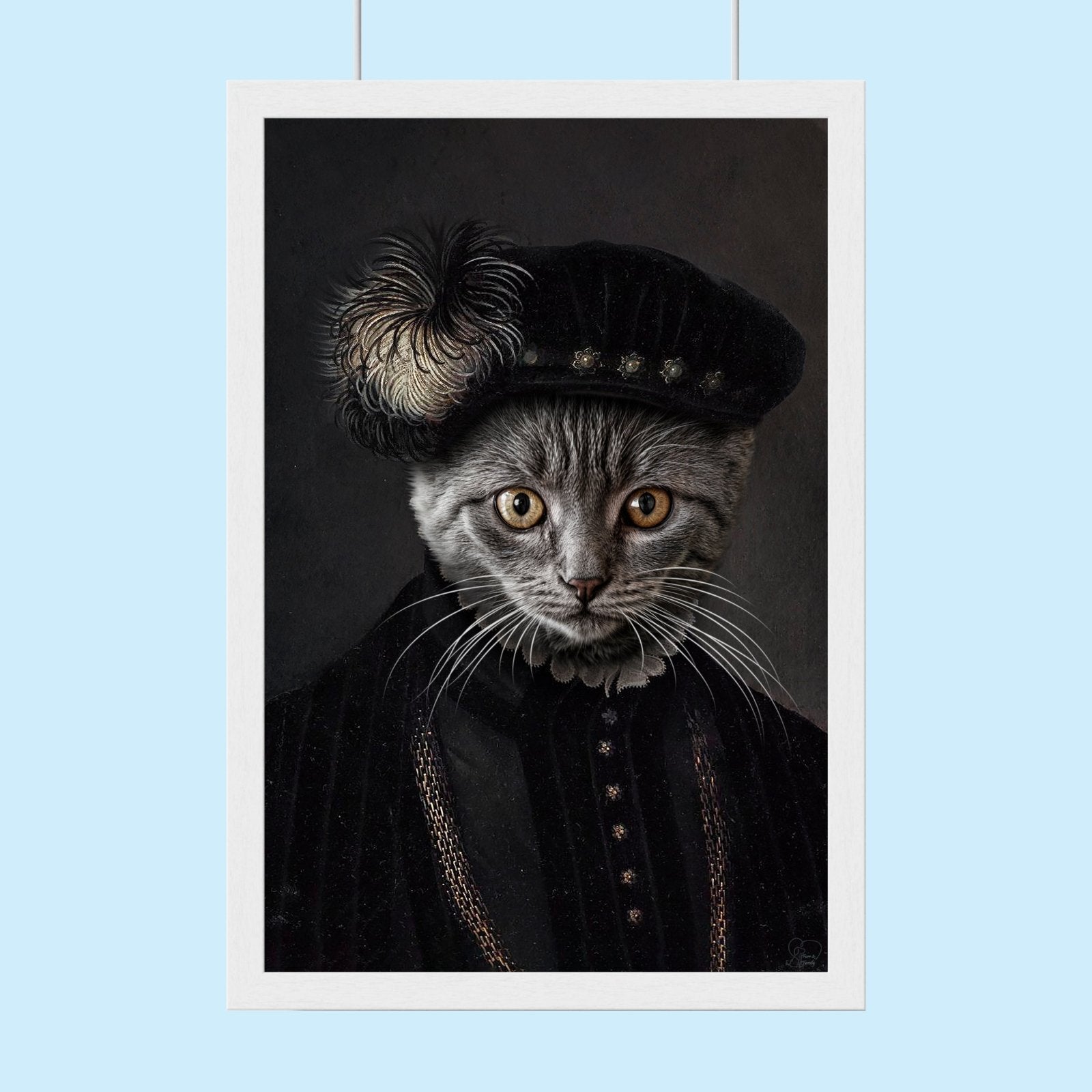 The Philosopher Custom Pet Portrait - 1 Pet - Furr and Family