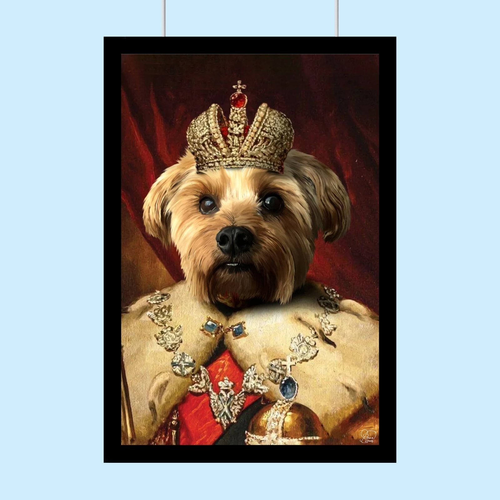 The Prince Ruler - Custom Pet Portrait - 1 Pet - Furr and Family