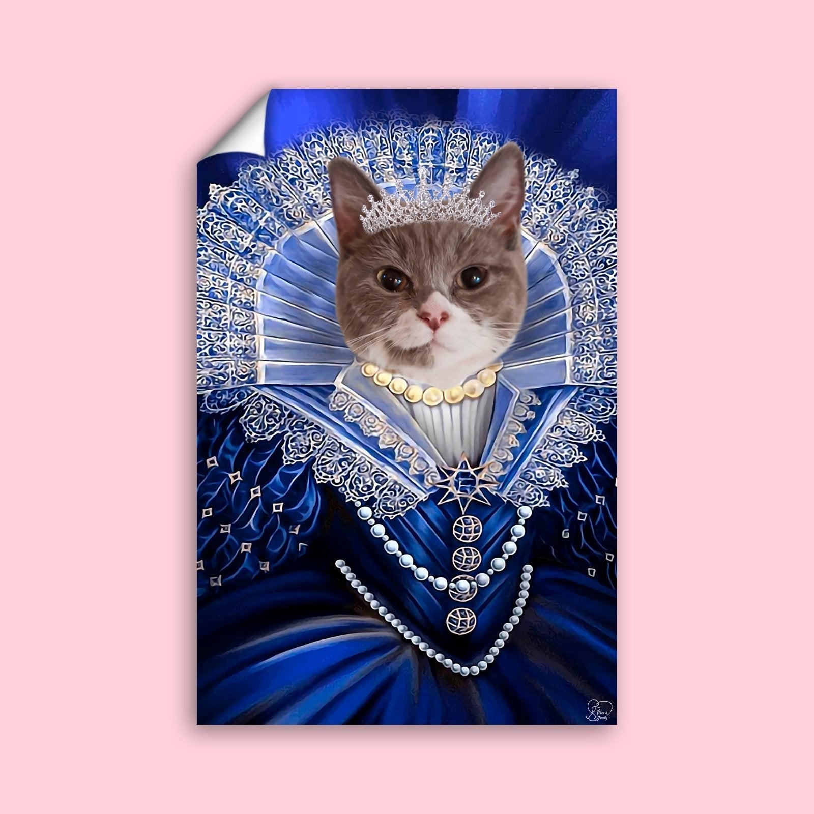 The Princess - Custom Pet Portrait - 1 Pet - Furr and Family
