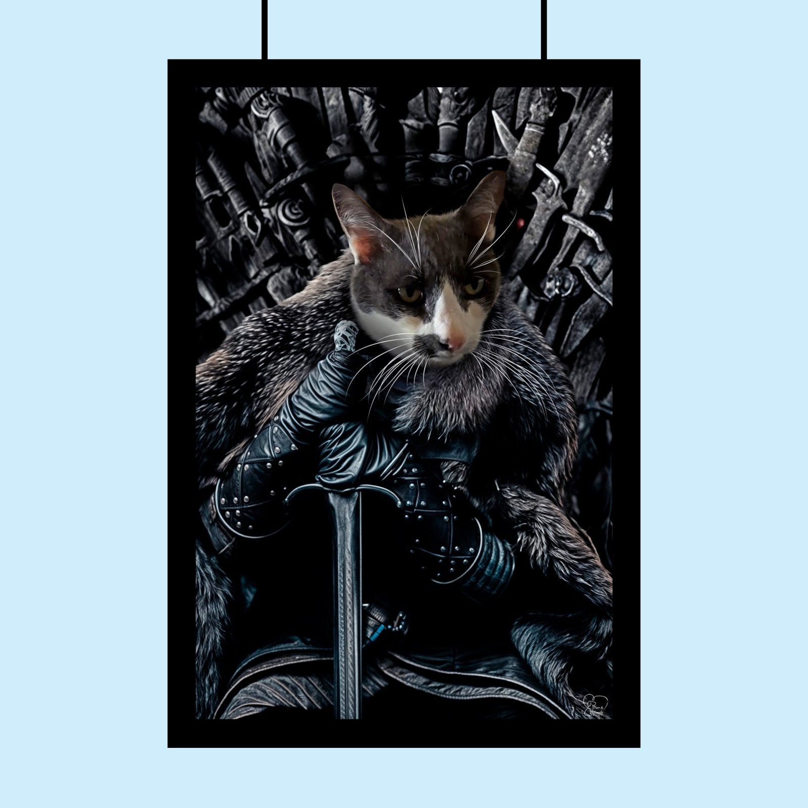 The Throne Guardian Pet Portrait - 1 Pet - Furr and Family