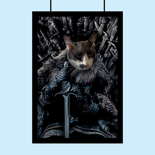 The Throne Guardian Pet Portrait - 1 Pet - Furr and Family